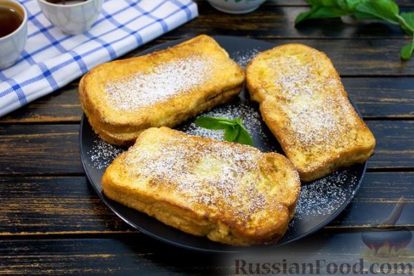 Сладкие гренки с орехово-шоколадной пастой