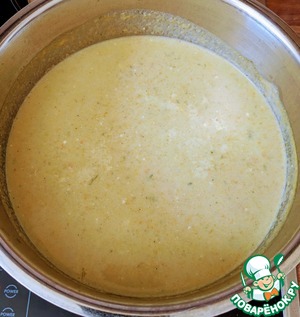 Суп из кольраби с ленивыми фрикадельками