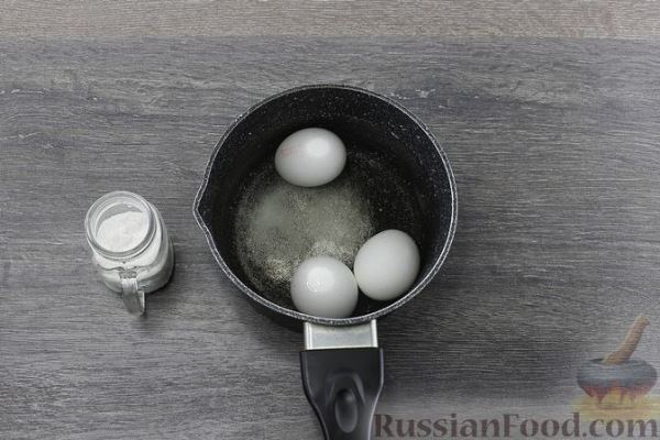 Блины, фаршированные сельдью и яйцами (на ряженке)